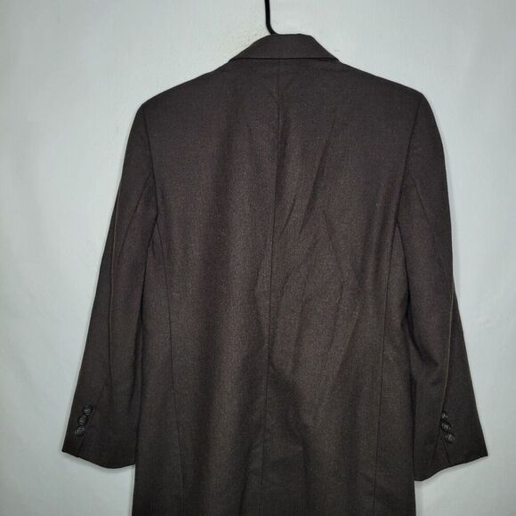 United Colors of Benetton Wool Chocolate Brown LS Blazer Women's Size 42 Medium - Picture 6 of 9